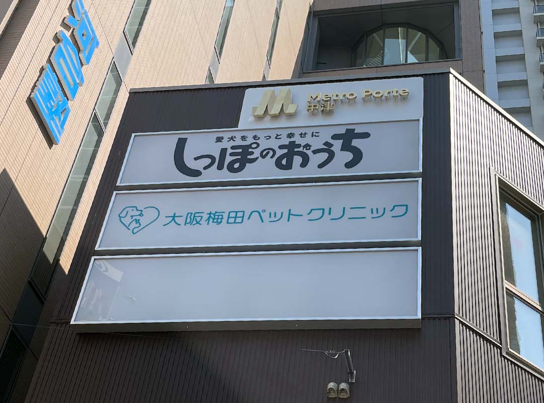 大阪市の複合テナントの電飾看板